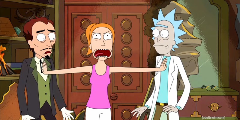 The Devil, Summer, and Rick of Rick and Morty